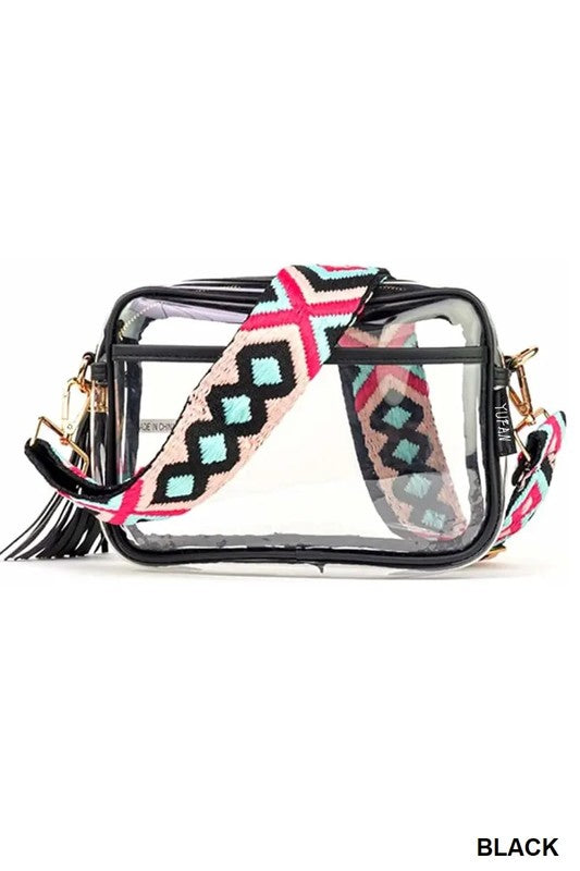 CLEAR COURTNEY STADIUM APPROVED CROSSBODY