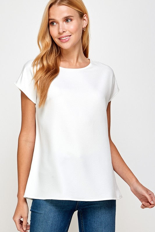 Classic cap sleeve basic top