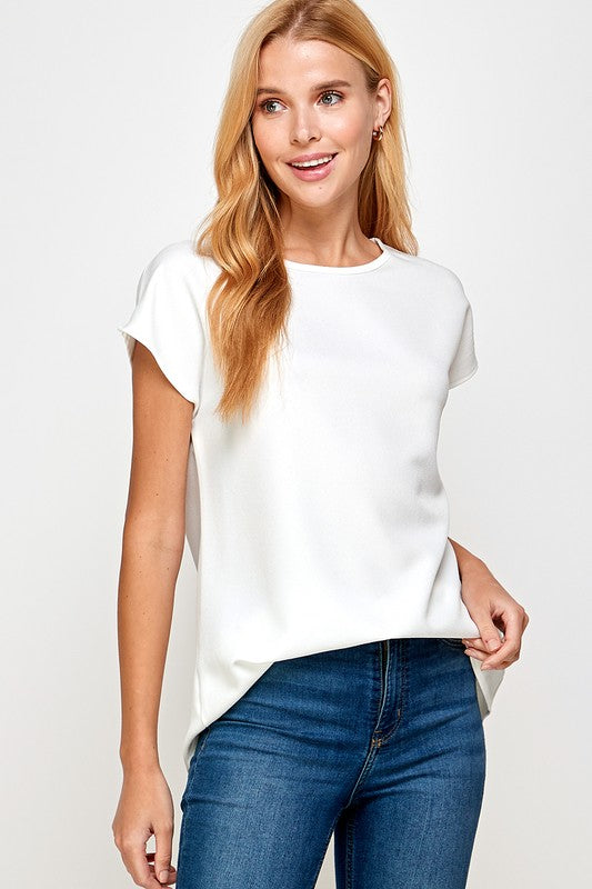 Classic cap sleeve basic top