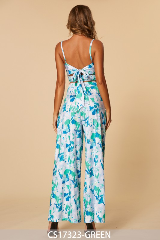 Floral print fashion set