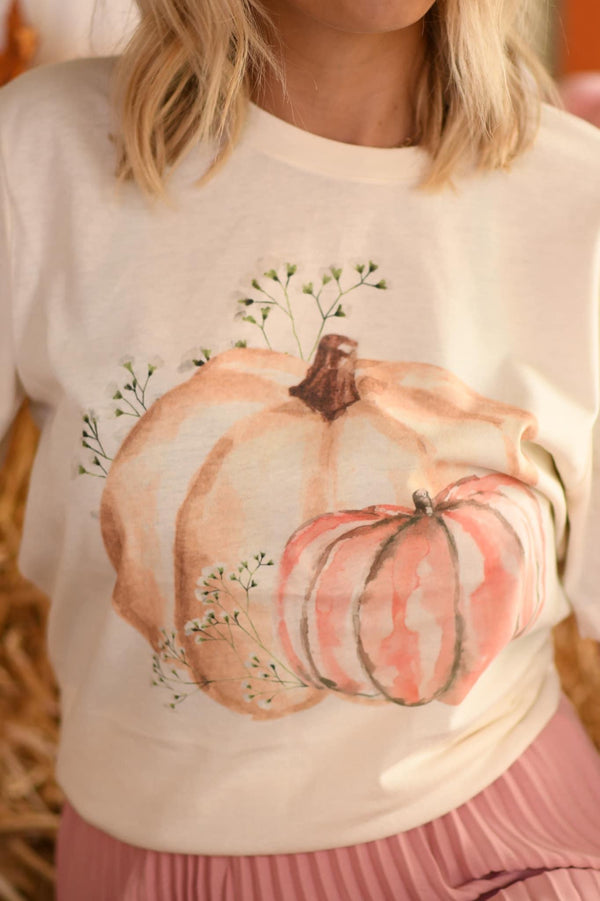 Watercolor Pumpkins Tee