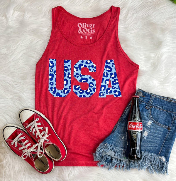 Cheetah USA Graphic Tank