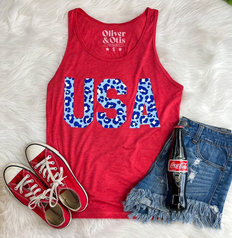 Cheetah USA Graphic Tank