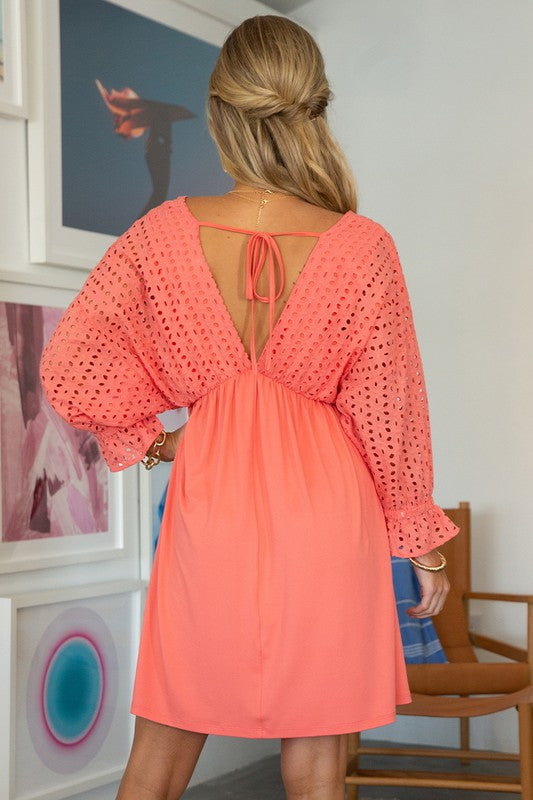 Eyelett Bodice Dress